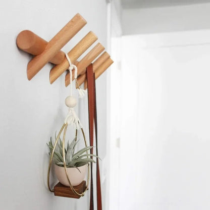 Maeve Wall Rack Solid Oak Organiser