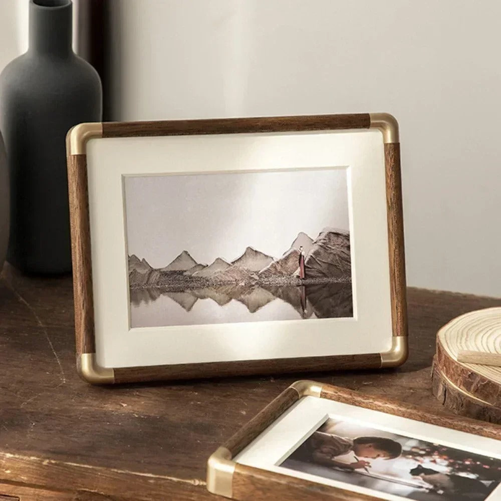 Brooks Tabletop Photo Frame Vintage Wood &
