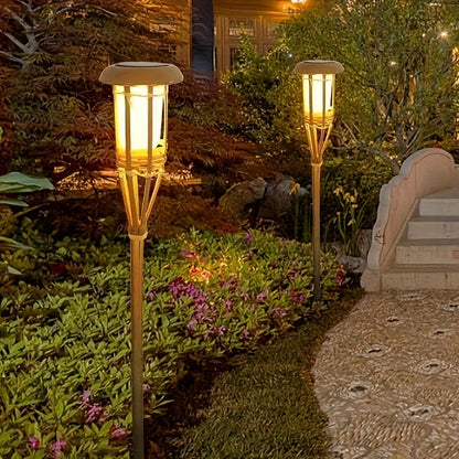 Solar Bamboo Flame Lights (2 Pack) 12