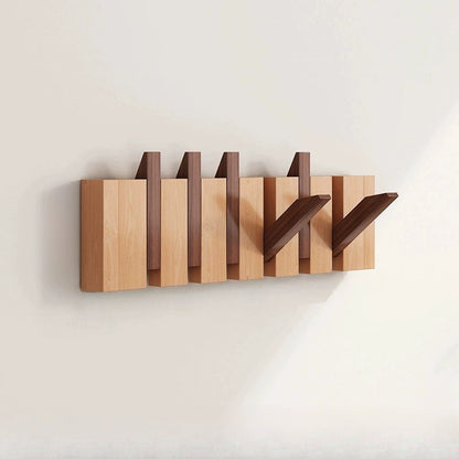 Wooden Wall Hooks Foldable Piano Key Design
