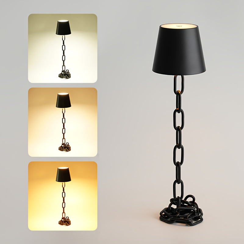 Modern Chain Link Table Lamp Rechargeable