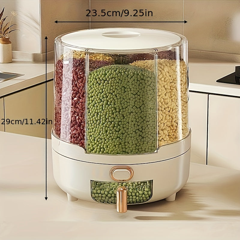 Rotating Airtight Food Storage Container