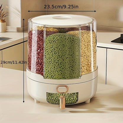 Rotating Airtight Food Storage Container