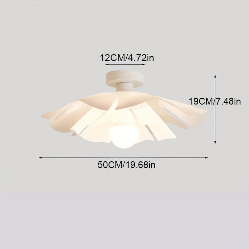 Rose Petal Ceiling Light Modern Semi Flush