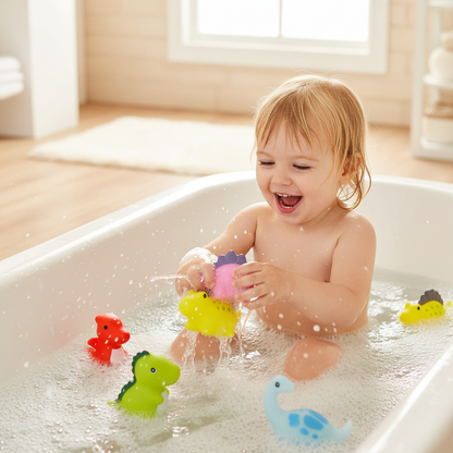 Bath Toys Floating Playset Squirting Rubber