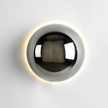 Bauhaus Eclipse Wall Lamp Gold Finish Modern