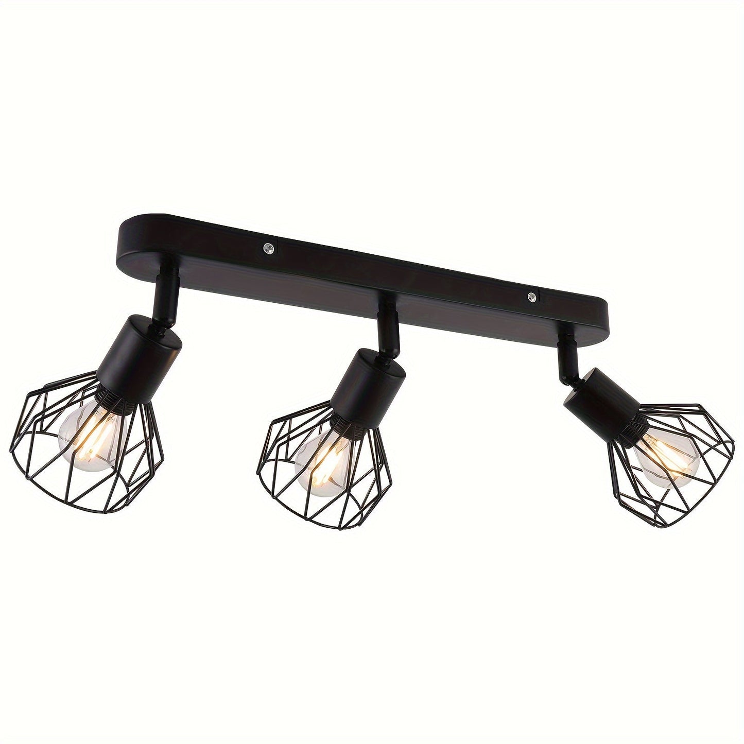 Vintage 3 Light Ceiling Spotlight Industrial