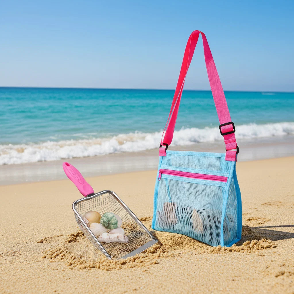 Beach Toy Kids Sand Sifter Shell Collector
