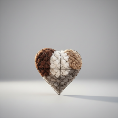 Bird Nesting Material Heart Shape Natural