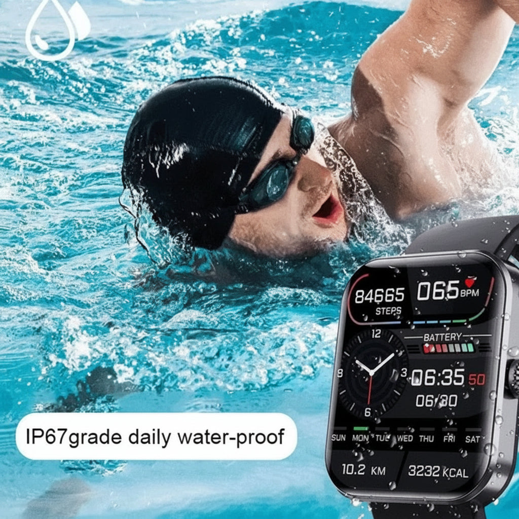 Blood Pressure Fitness Tracker Smartwatch