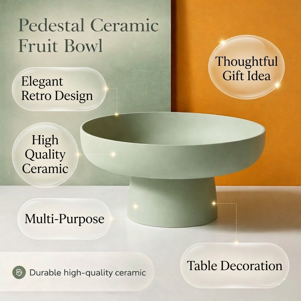 Fruit Bowl Ceramic Decorative Kitchen