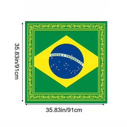 Brazil Flag World Cup Head Scarf Bandana