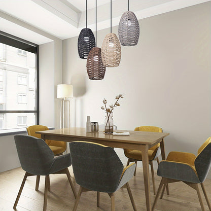 Modern Handwoven Rope Pendant Shade Natural