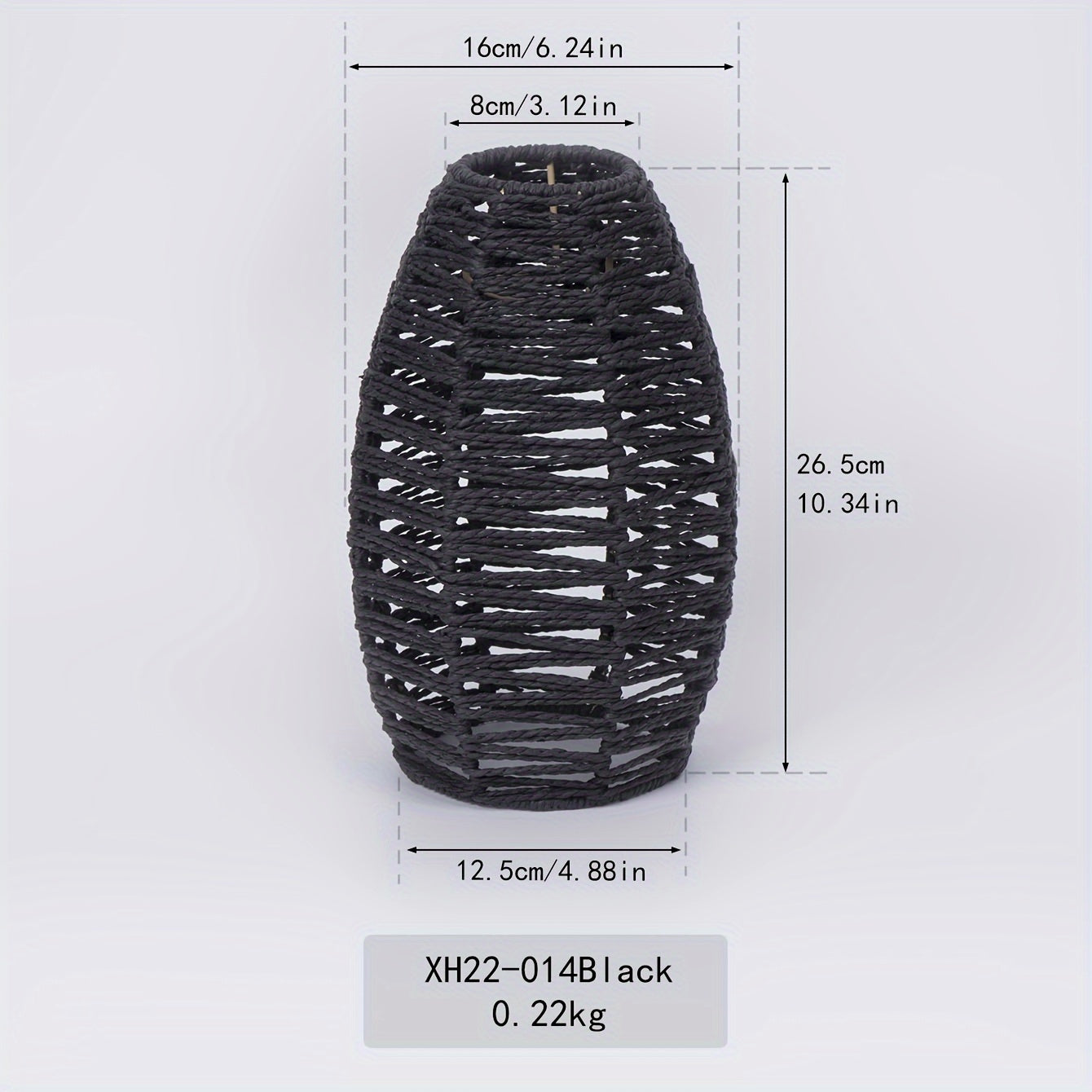 Modern Handwoven Rope Pendant Shade Natural