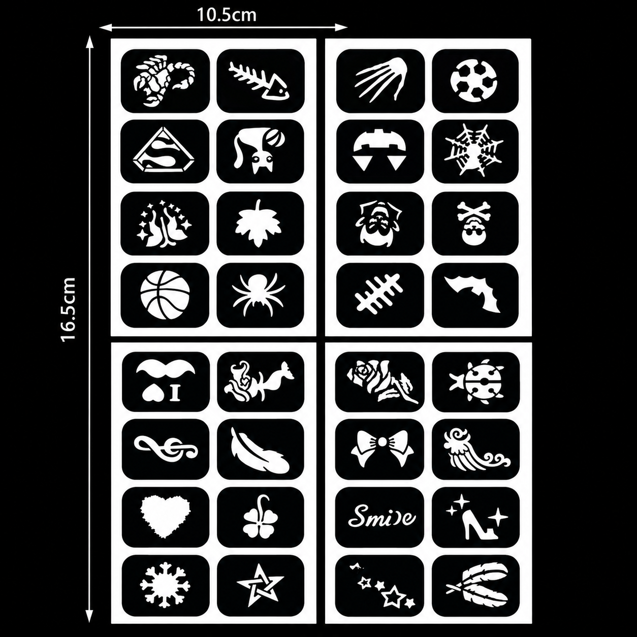 Glow Dark UV Body Paint Set Parties