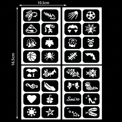 Glow Dark UV Body Paint Set Parties