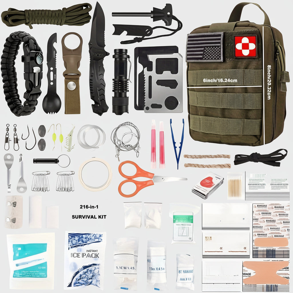 Compact Survival Backpack Outdoor First Aid