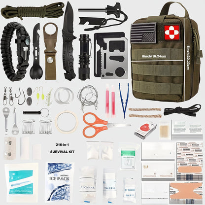 Compact Survival Backpack Outdoor First Aid