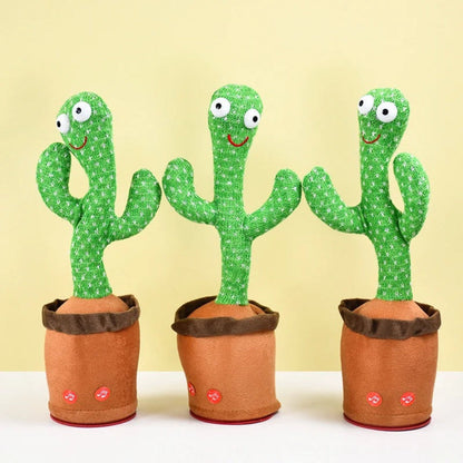 Kids Sing Dance Cactus Toy Talking Plush