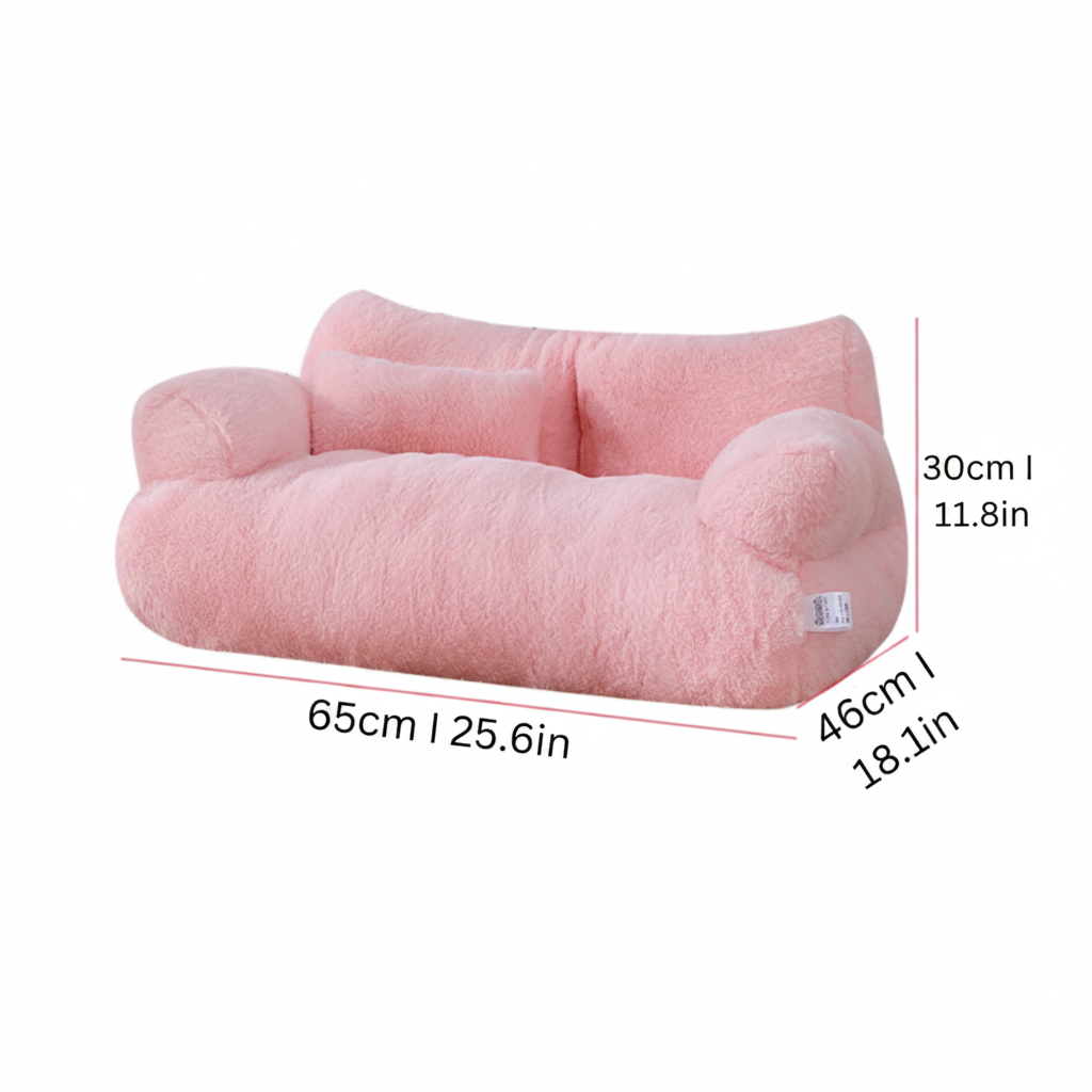Calming Pet Sofa Soft Relax Zipper Design