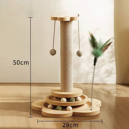 Cat Scratching Post Interactive Toy Fun