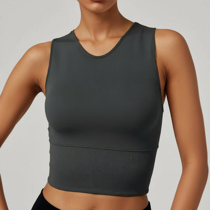 Womens Pickleball Crop Tank High Stretch