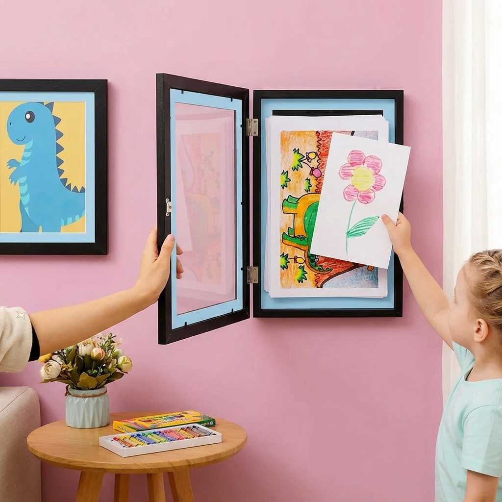 Children's Art Frame Display Wall Mounted