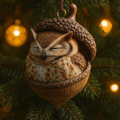 Christmas Ornaments Woodland Animal Acorn
