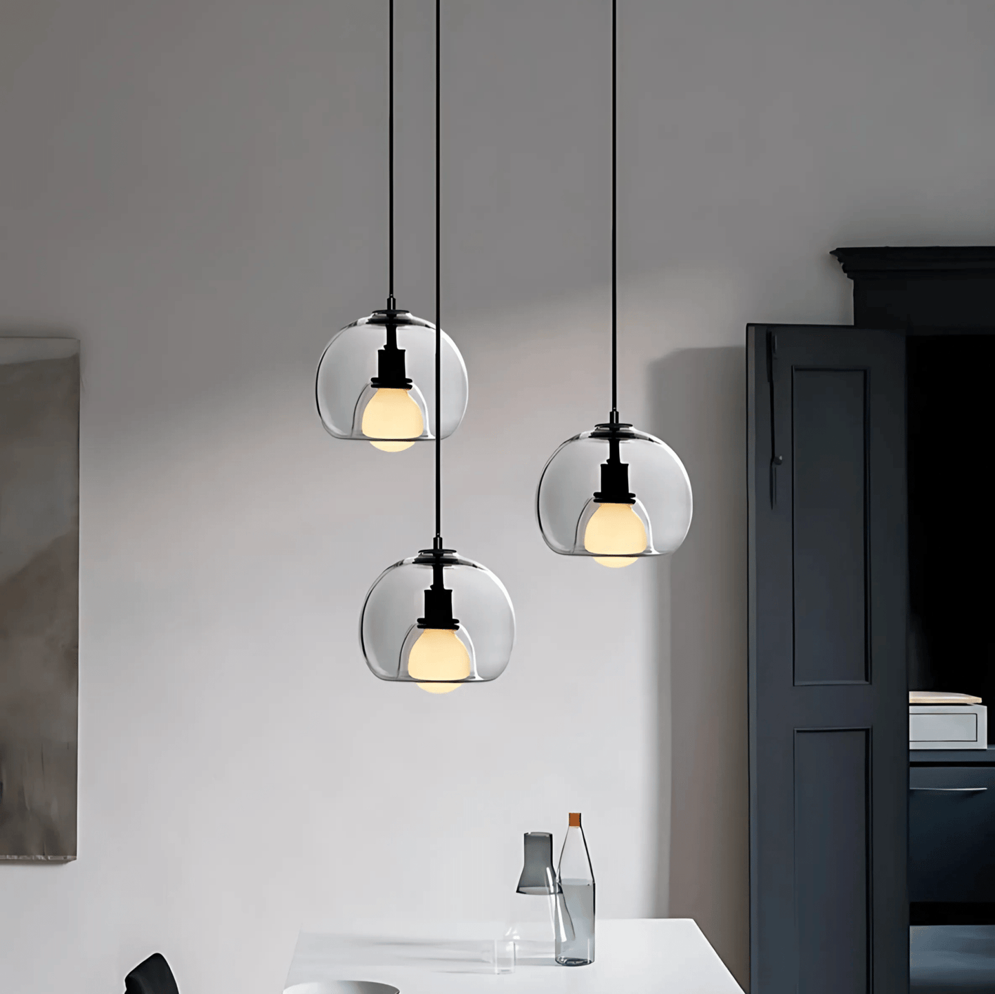 Clyde Glass Pendant Light Modern Handblown