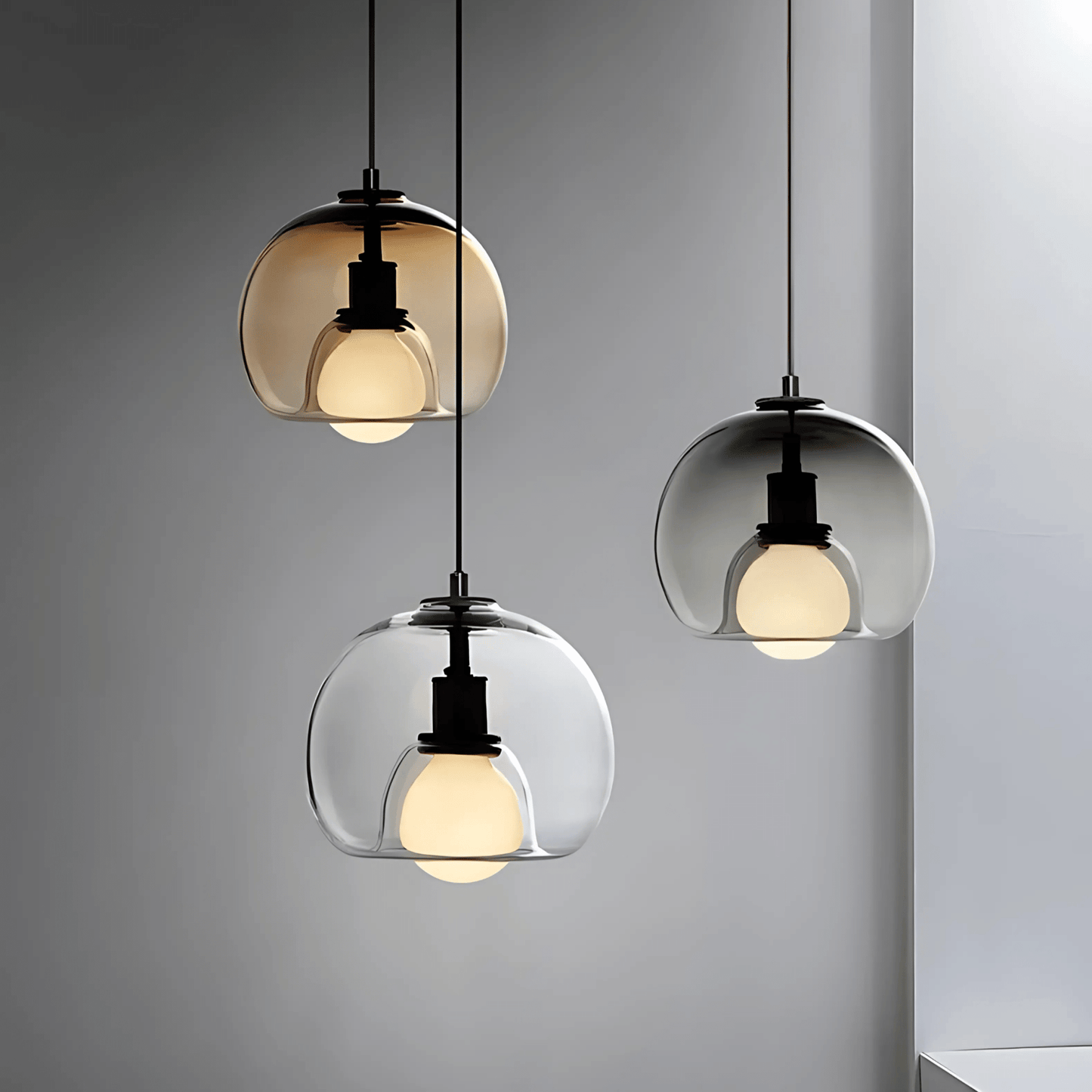 Clyde Glass Pendant Light Modern Handblown