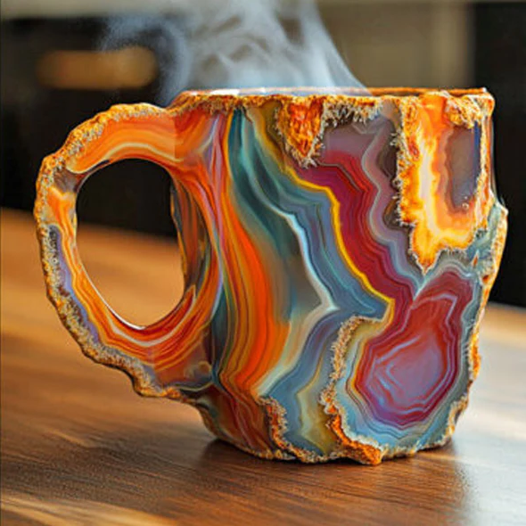 Coffee Mug Geode Style Novelty Tea Cup