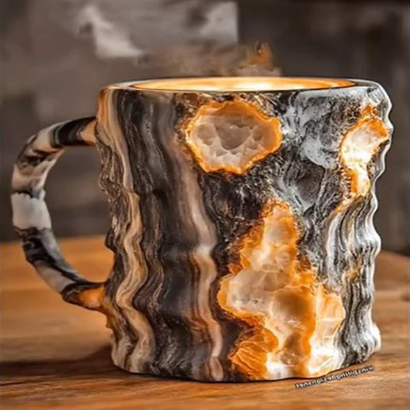 Coffee Mug Geode Style Novelty Tea Cup