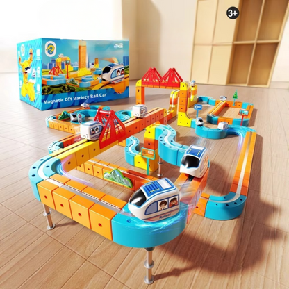 Construction Toy Electric Train Set Magnetic