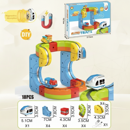 Construction Toy Electric Train Set Magnetic