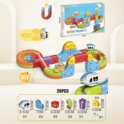 Construction Toy Electric Train Set Magnetic