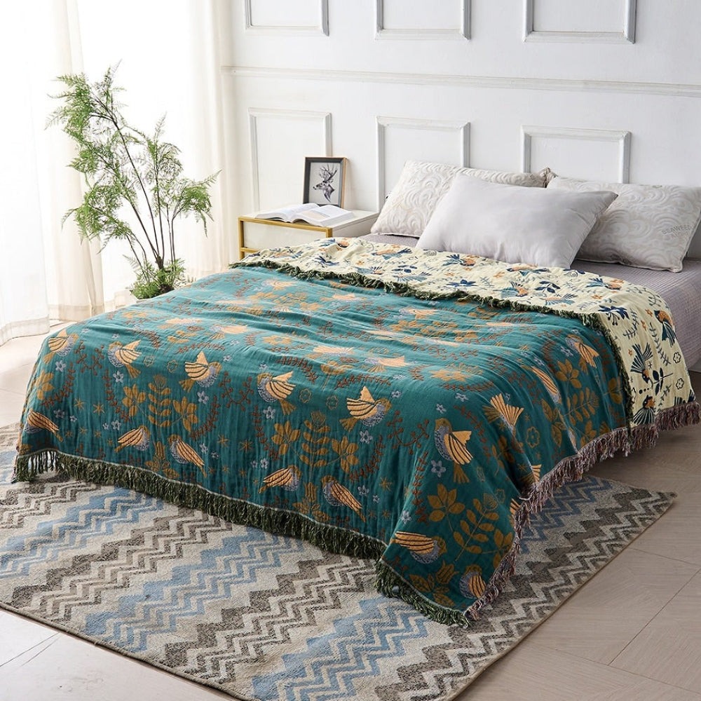 Cooling Throw Blanket Reversible Decorative
