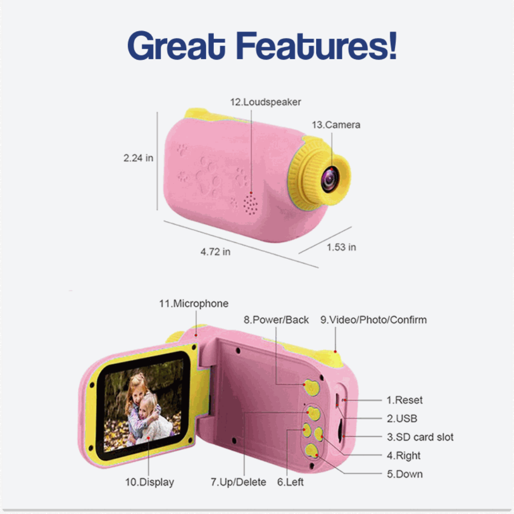 Creative Digital Kids Camera Educational Toy