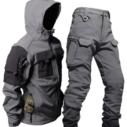 Men's Tactical Outdoor Jacket Pants Rugged
