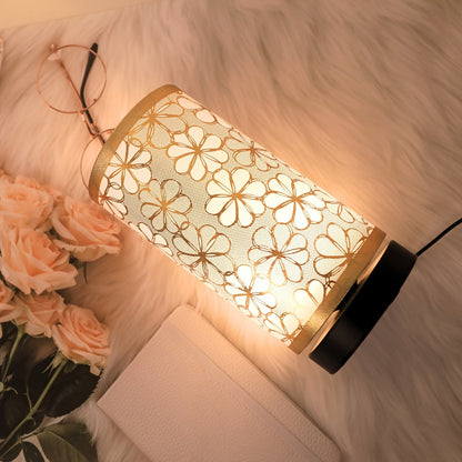 Floral USB Table Lamp Warm Ambient