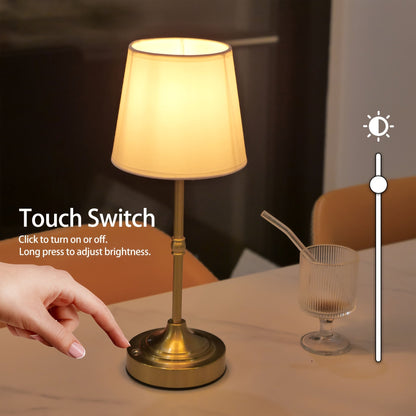 Dimmable Cordless Table Lamp USB
