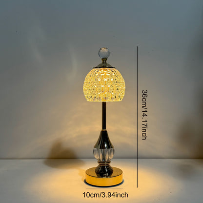 Crystal Touch Table Lamp Rechargeable LED