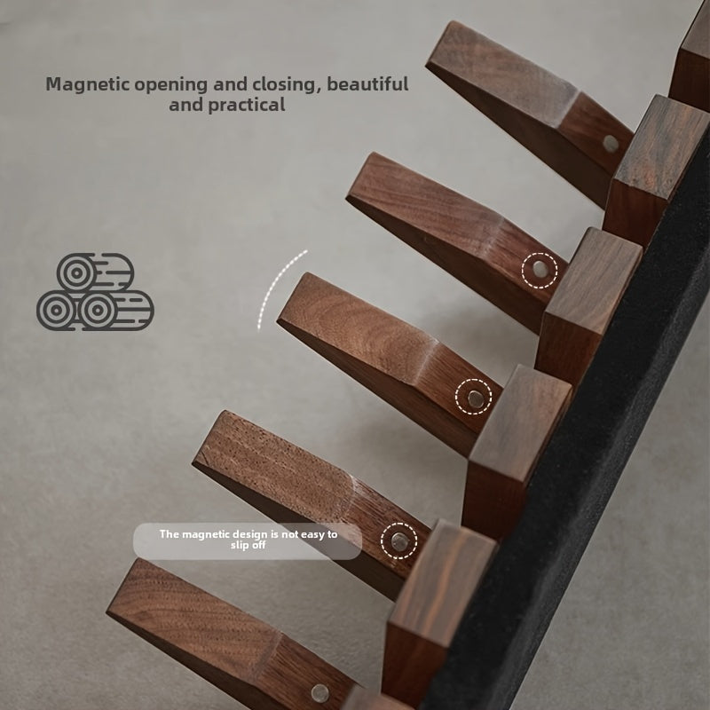 Wooden Wall Hooks Foldable Piano Key Design