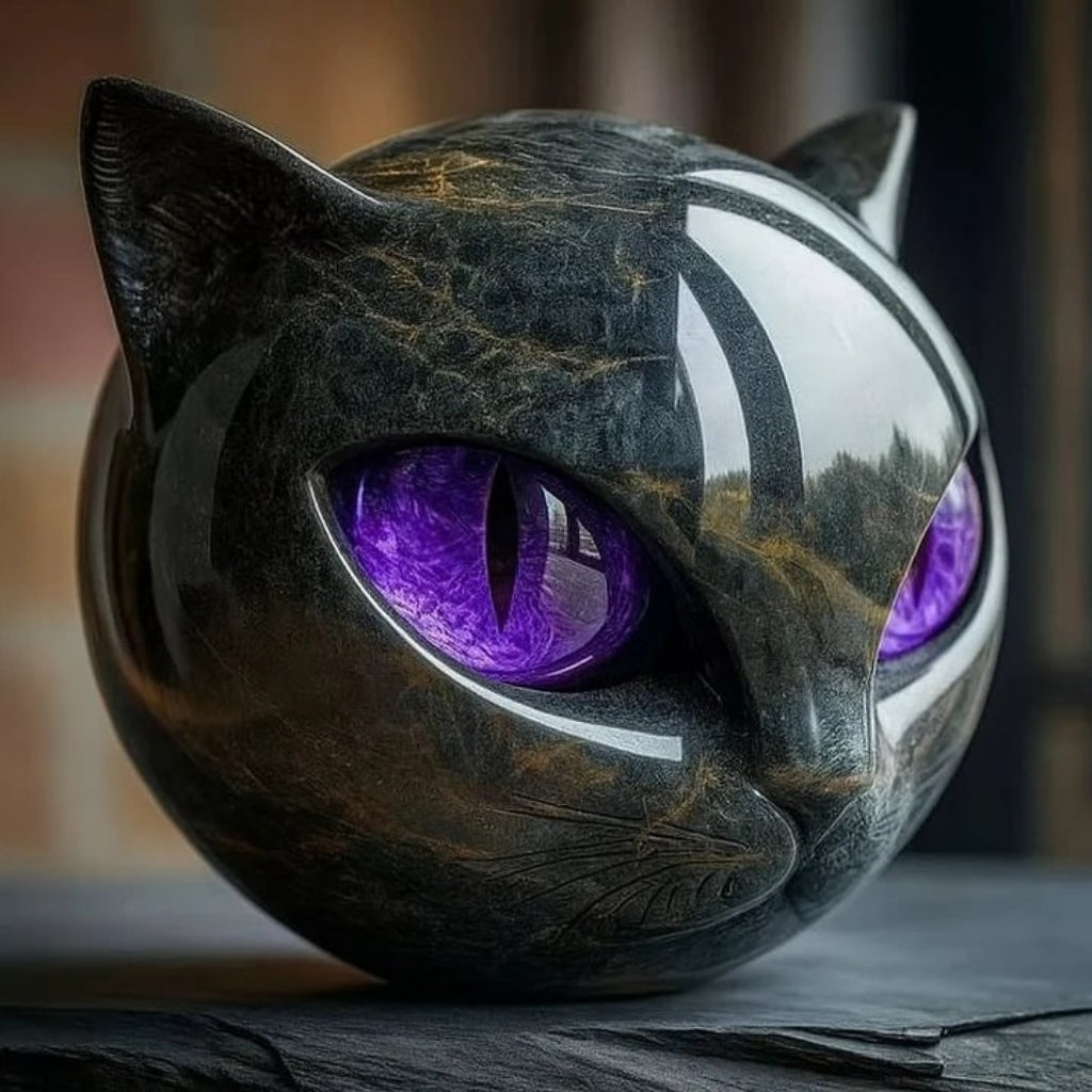 Decorative Cat Sculpture Unique Home Accent