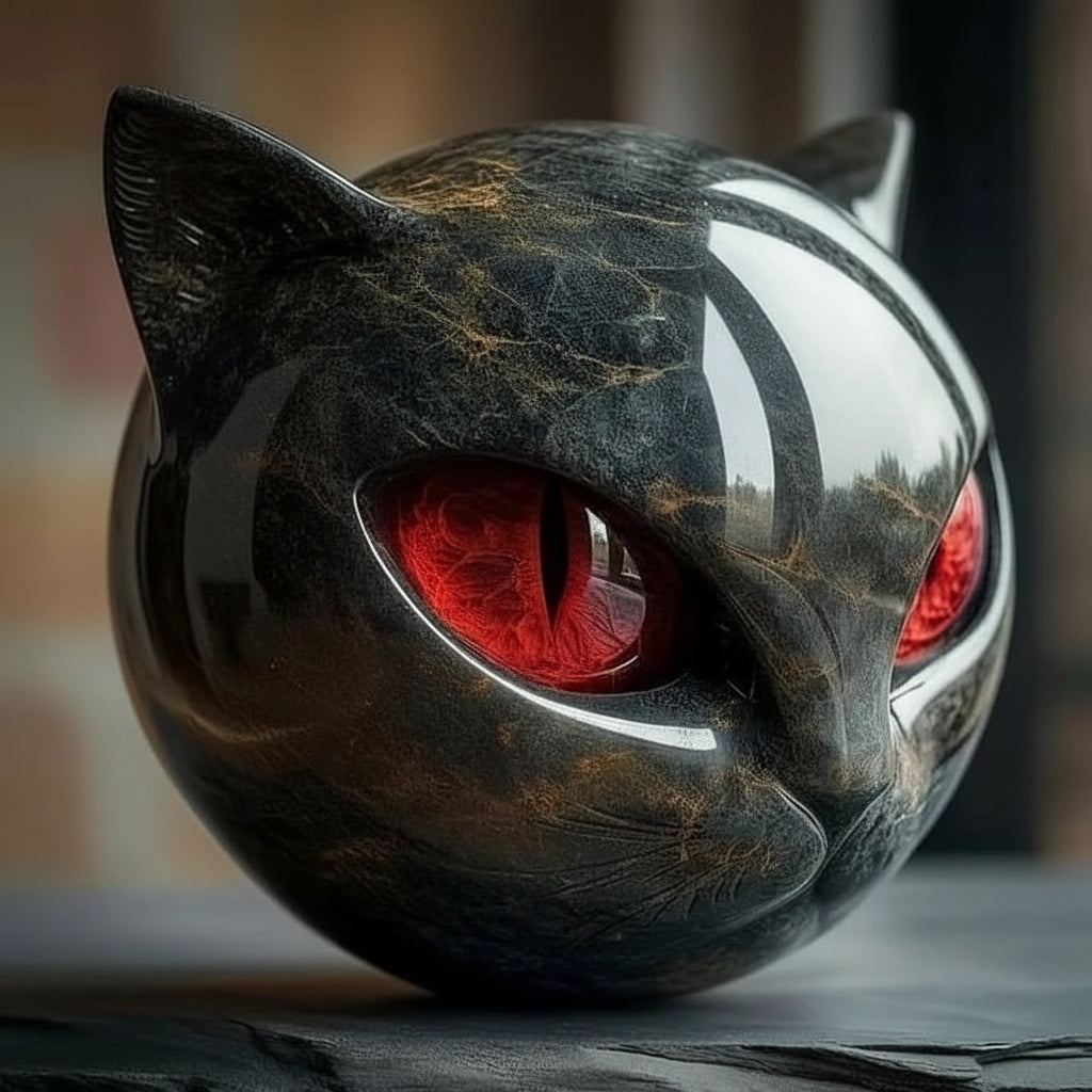 Decorative Cat Sculpture Unique Home Accent