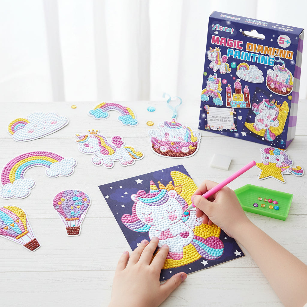 Diamond Painting Kit Unicorn Dino Wall Art