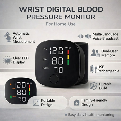 Digital Blood Pressure Monitor Wrist