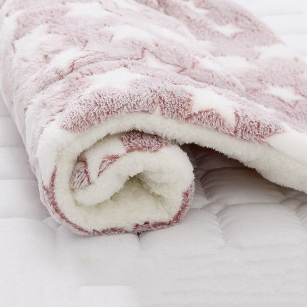 Dog Blanket Soft Plush Cozy Pet Throw