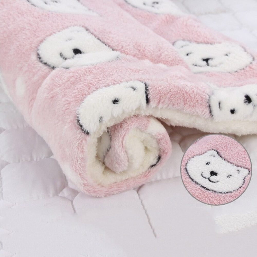 Dog Blanket Soft Plush Cozy Pet Throw