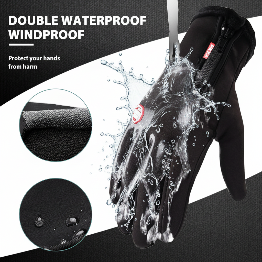 Winter Gloves Touchscreen Thermal Windproof