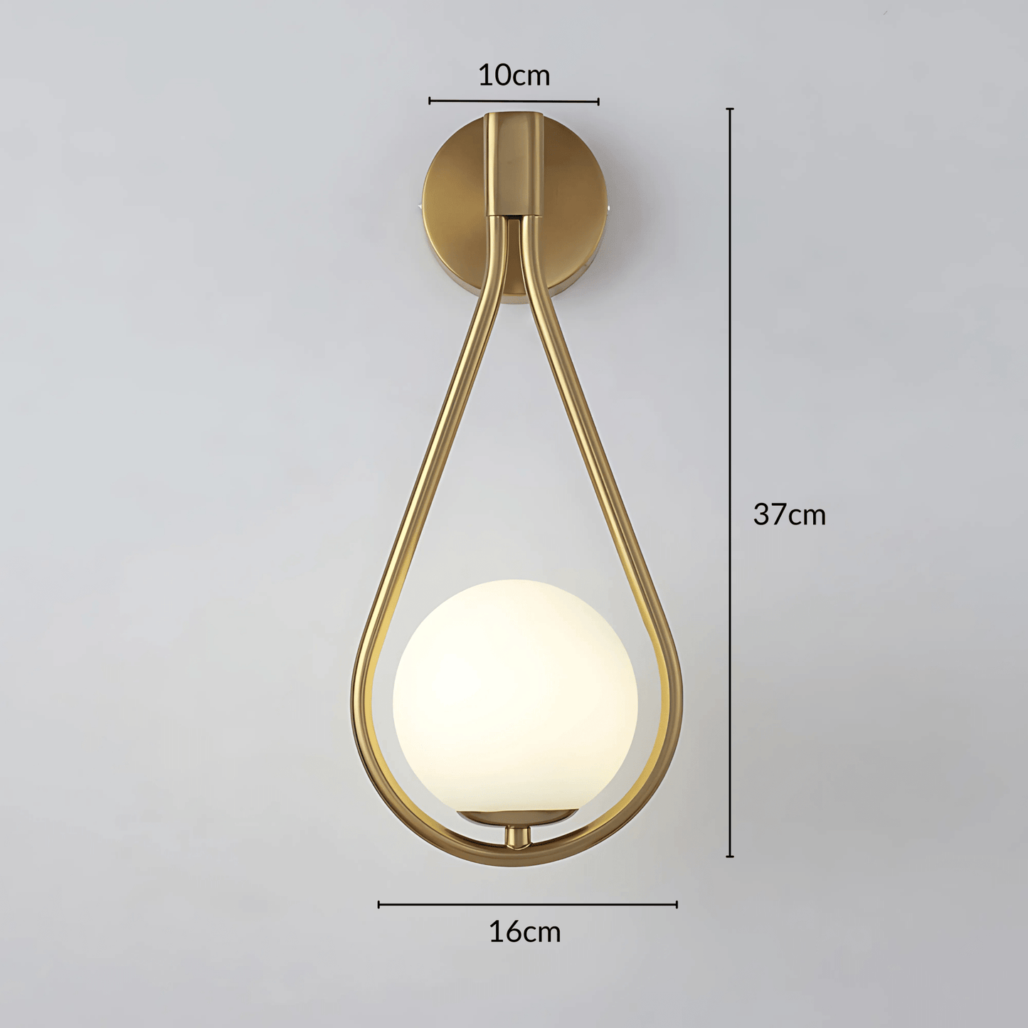 Droplet Wall Light Modern Teardrop Wall Lamp